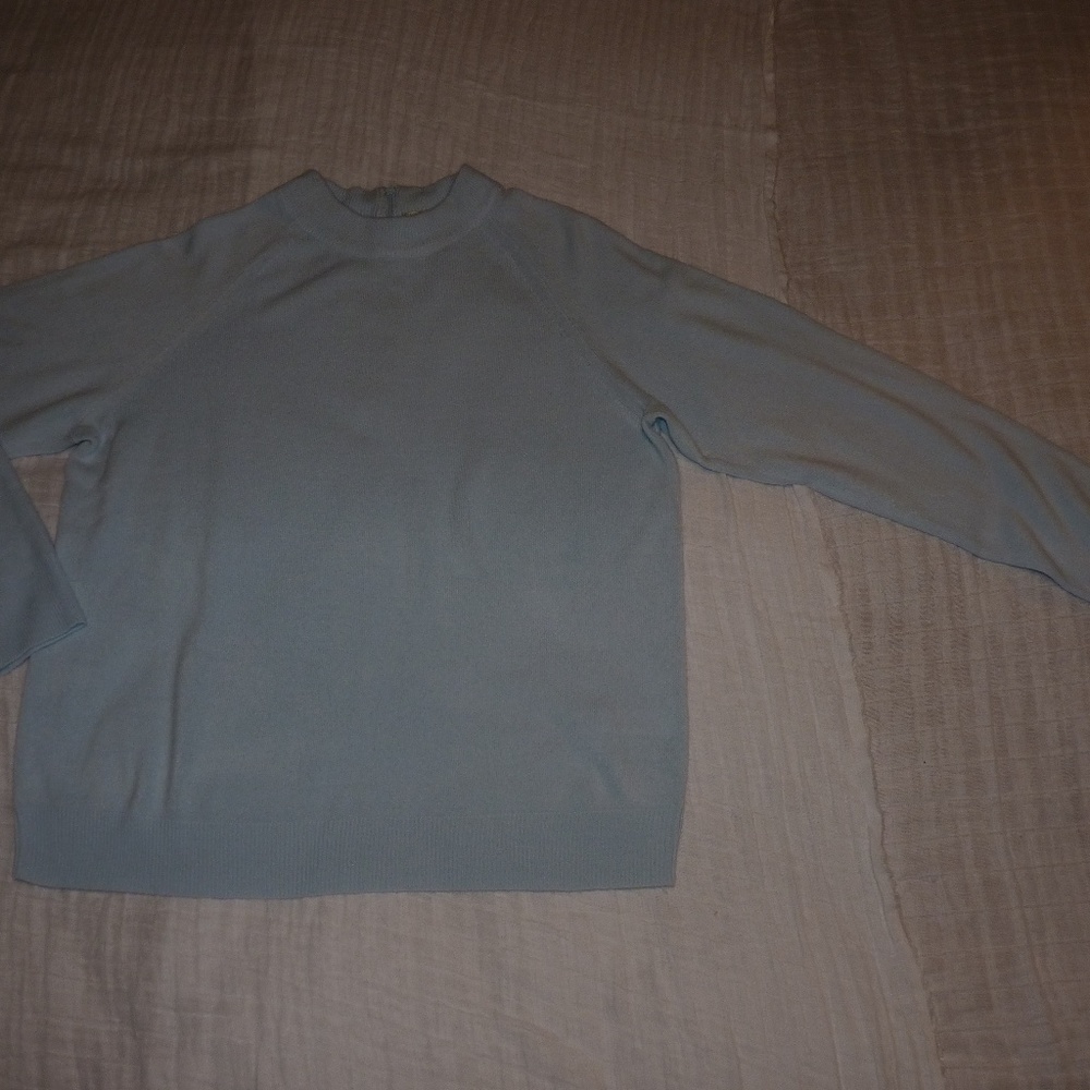 Powder Blue Sweater by Debbie Morgan #1022